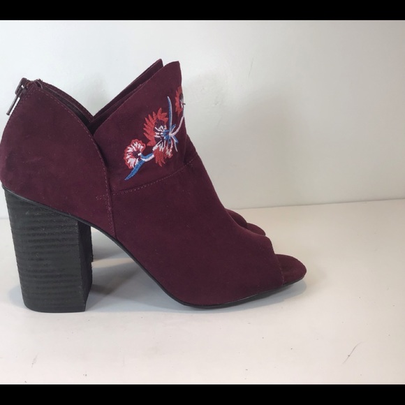 CARLOS SANTANA TAI ANA OPEN TOE FLORAL BOOTIES SZ 8.5 - Picture 9 of 12